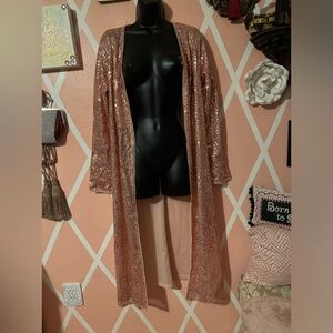 Modx Rose Gold Sequence Cardigan